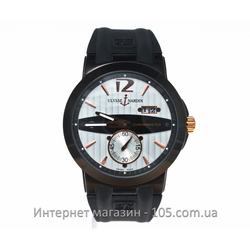 Механические часы Ulysse Nardin dual time gold