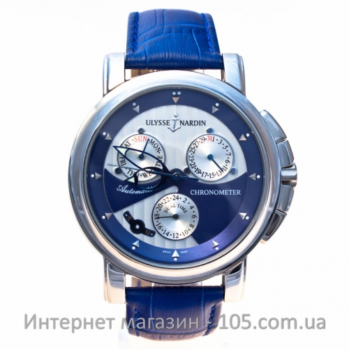 Механические часы Ulysse Nardin Automatic silver blue