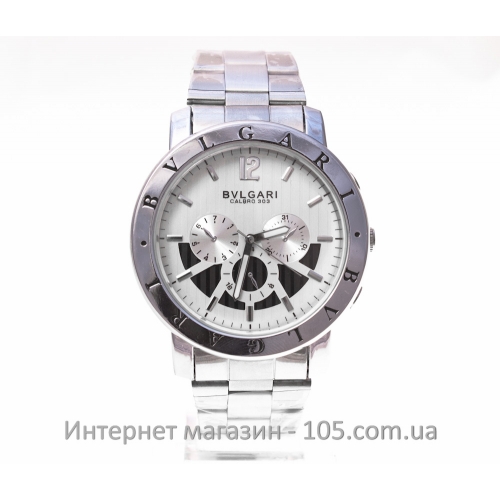 Кварцевые часы Bvlgari silver-white