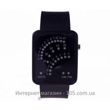 Бинарные часы black black