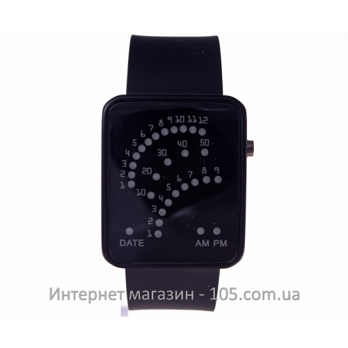 Бинарные часы black black