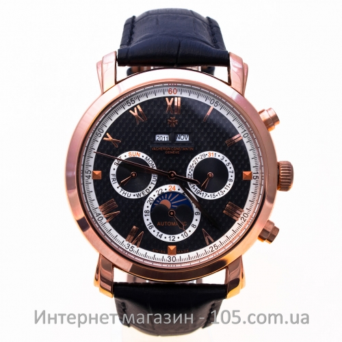 Механические часы Vacheron Constantin gold black