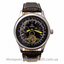 Механические часы Omega silver black