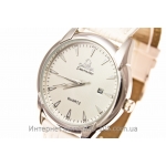 Кварцевые часы Omega silver white