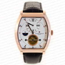 Механические часы Vacheron Constantin geneve tourbillon gold white