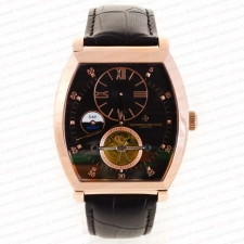 Механические часы Vacheron Constantin geneve tourbillon gold black