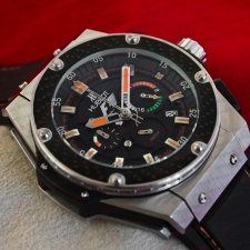 Часы Hublot King Power F1 Chronograph silver black