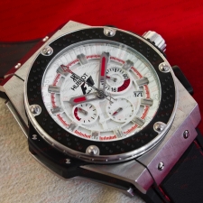 Часы Hublot King Power F1 Chronograph silver white